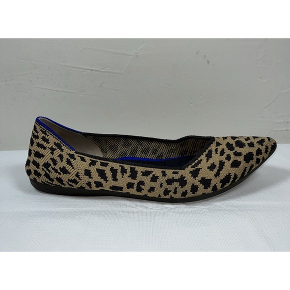 Rothy’s Shoes - Rothys Women's The Point Leopard Print Retired Ballet Flats Comfort Shoes Sz 5.5